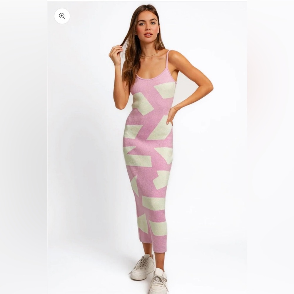 Maxi Dress with Collared Button Down Set - Picture 5 of 5